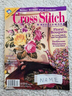 Better Homes and Gardens Cross Stitch & Needlework Magazine Jan Feb 2000 Floral